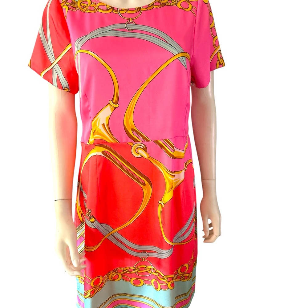 JB by Julie Brown Pink and Orange Dress